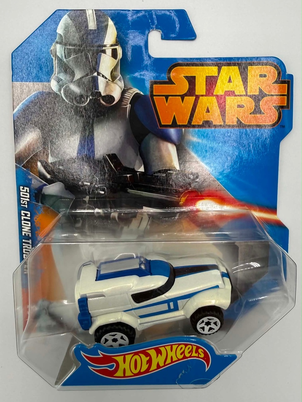 Star Wars Hot Wheels Character Cars 501st Clone Trooper 2014 MIB